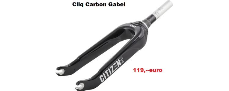 Cliq Citizen BMX Carbon Gabel - tap 1,5 10mm