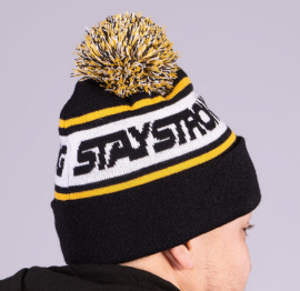stay strong faster bobble beanie black one size fits most_000