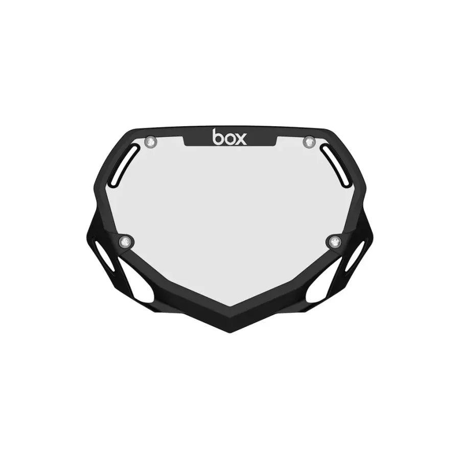 Box Two Number Plate Black
