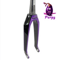 Carbon Fork ICE SWAT2.0 TAPERED 20" Axis Ø 20mm, Noire / Violet Purpy