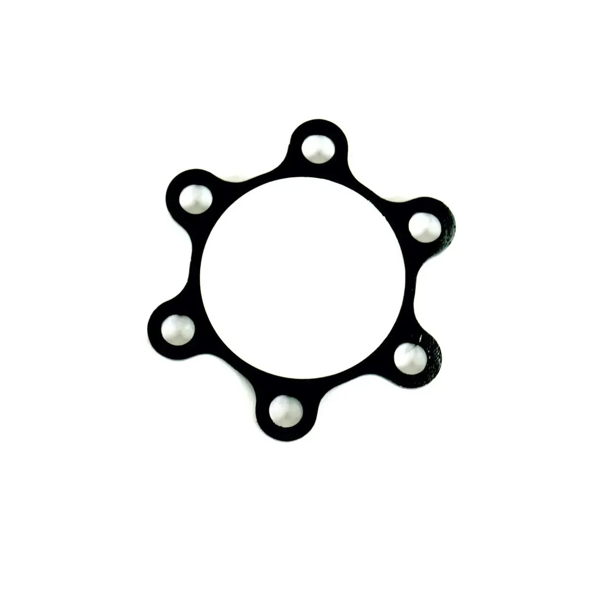 Meybo HSX disc spacer 6 bolt, 2/4mm Black