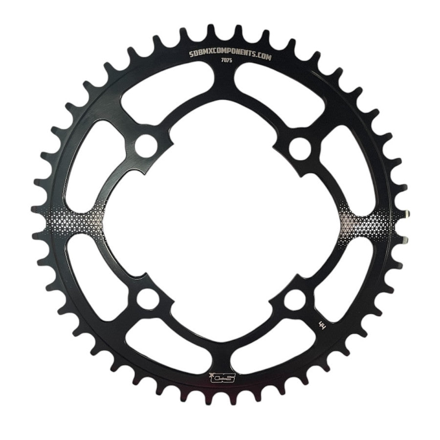 SD-X Chainring V2 7075 Cnc 4 Hole Black