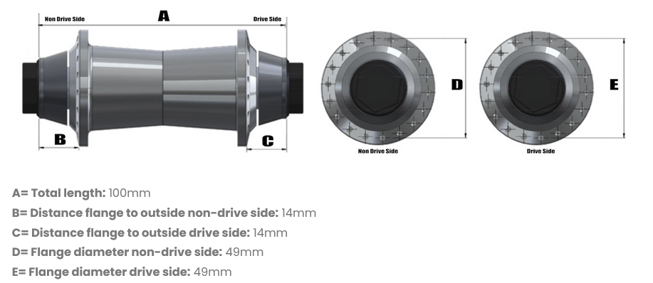 SD-X Sniper Evo Pro Front Hub 20mm 6colors