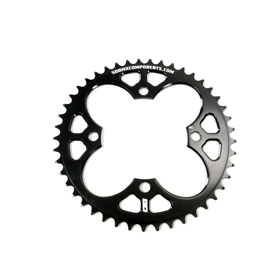 SD Chainring V2 6061 CNC 4 Hole Black