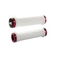 Odi Troylee Designs Lock-On Grips White/Red Clamps