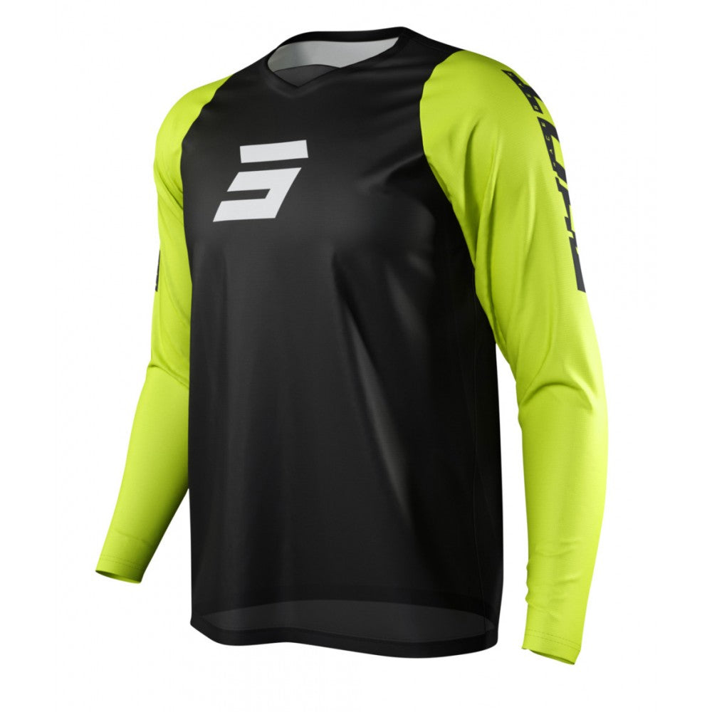 Shot Neo Defender Neon Yellow Jersey Long Sleeves
